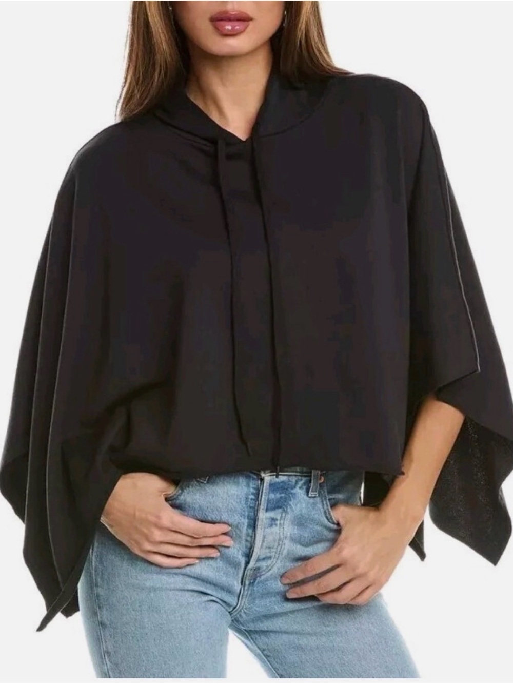 Washed Hoodie Poncho in Black
525 AMERICA, OS, NWOT